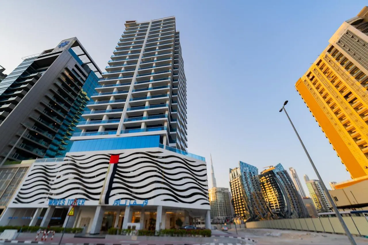 Kasco Homes Waves Tower Business Bay Дубай Апартаменты